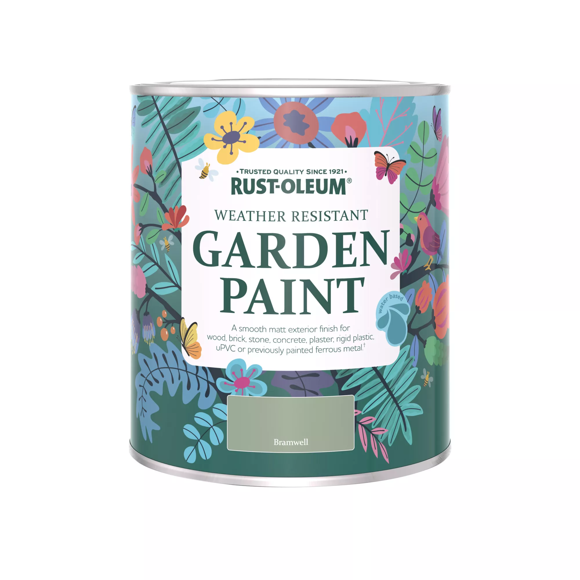 Rust-Oleum Garden Paint Bramwell Matt Multi-surface Garden Paint, 750ml Tin 2 Rust-Oleum Garden Paint Bramwell Matt Multi-surface Garden Paint, 750ml Tin - Image 2
