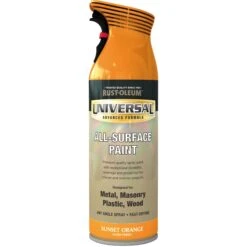 Rust-Oleum Universal Sunset Orange Gloss Multi-surface Spray Paint, 400ml -Decor Pro Shop rust oleum universal sunset orange gloss multi surface spray paint 400ml5013296951043 08c bq