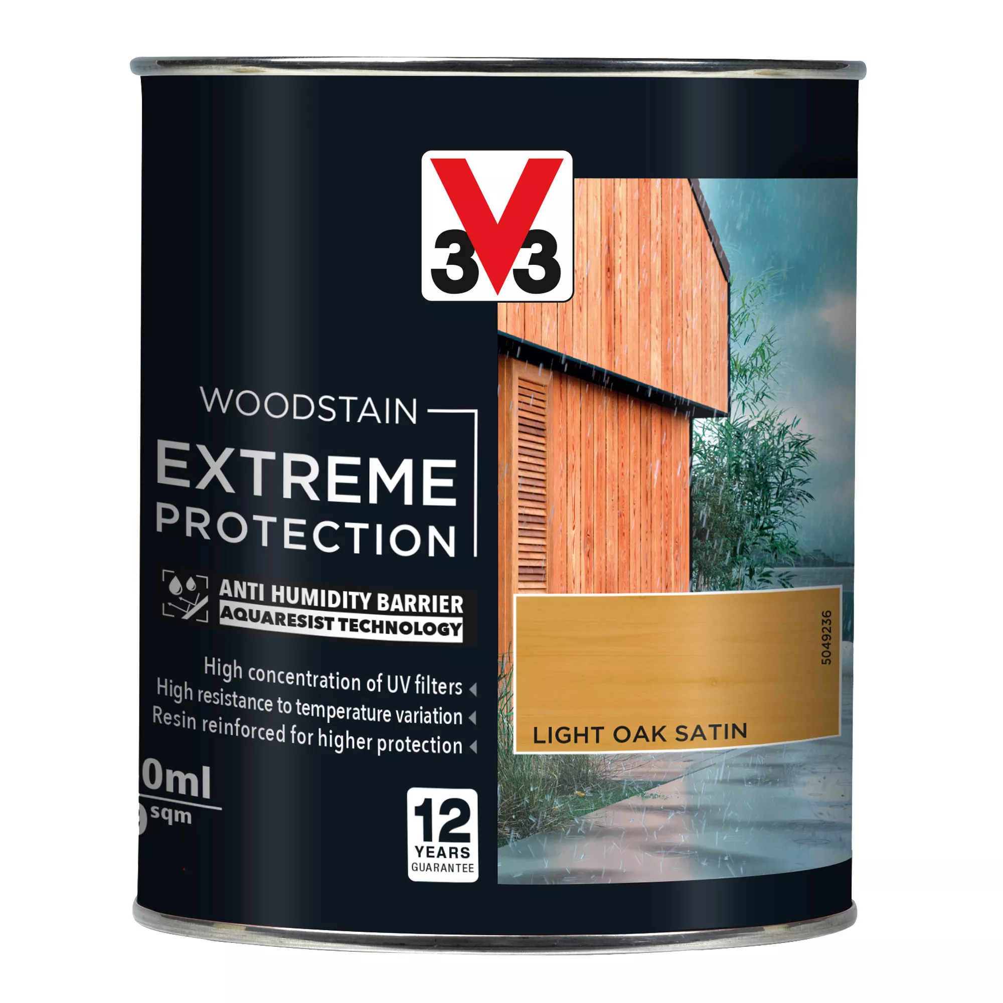 V33 Extreme Protection Light Oak Satin Wood Stain, 750ml 2 V33 Extreme Protection Light Oak Satin Wood Stain, 750ml - Image 2