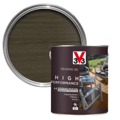 V33 High Performance Grey UV Resistant Decking Wood Oil, 5L -Decor Pro Shop v33 high performance grey uv resistant decking wood oil 5l3153895164436 08c bq